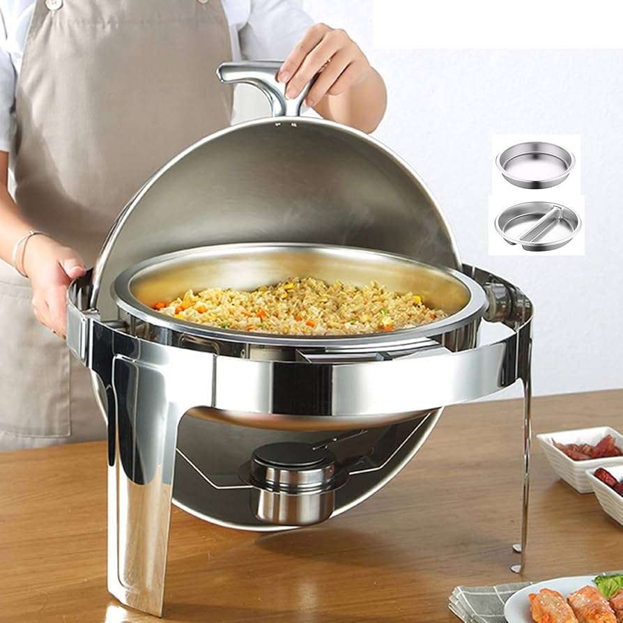 チューフィングディッシュ×6set◆業務用 食器■オードブル 皿#ホテルパン Amazon.co.jp: チェーフィングディッシュ 保温器 6 L サーバー